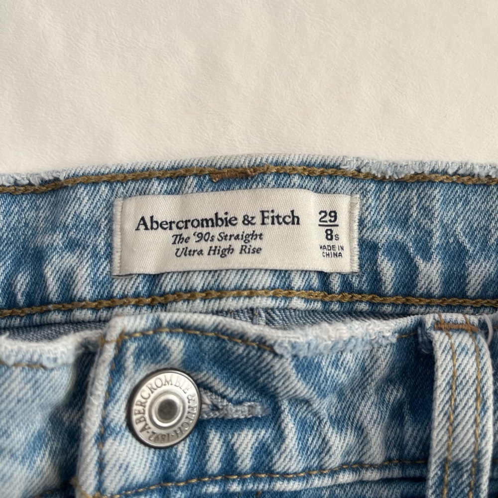 Abercrombie High Rise 90’s Straight Jeans